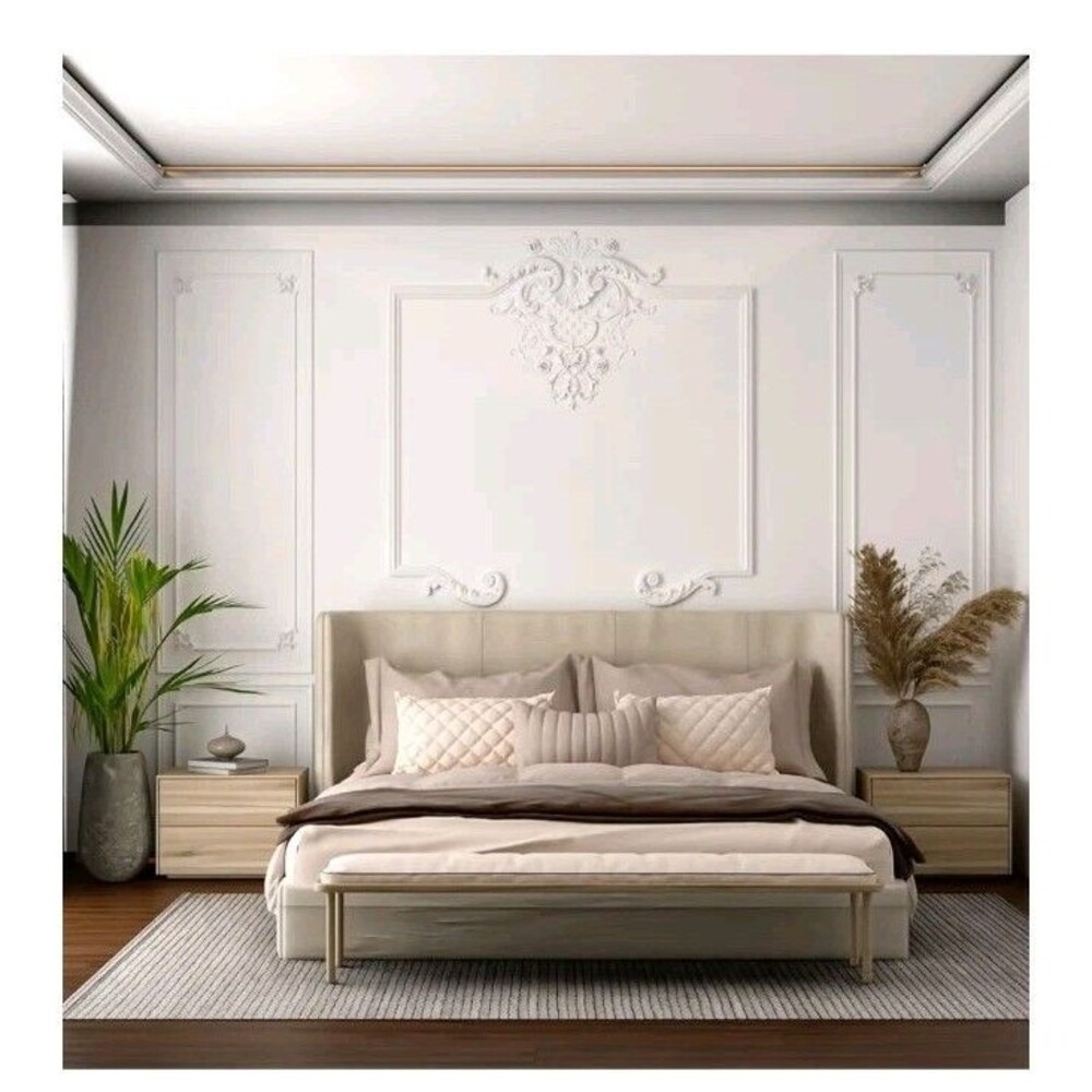 French Style Wall Molding Kit - 63" Wainscoting Accent Panel Ready to Assemble - Picture 6 of 9
